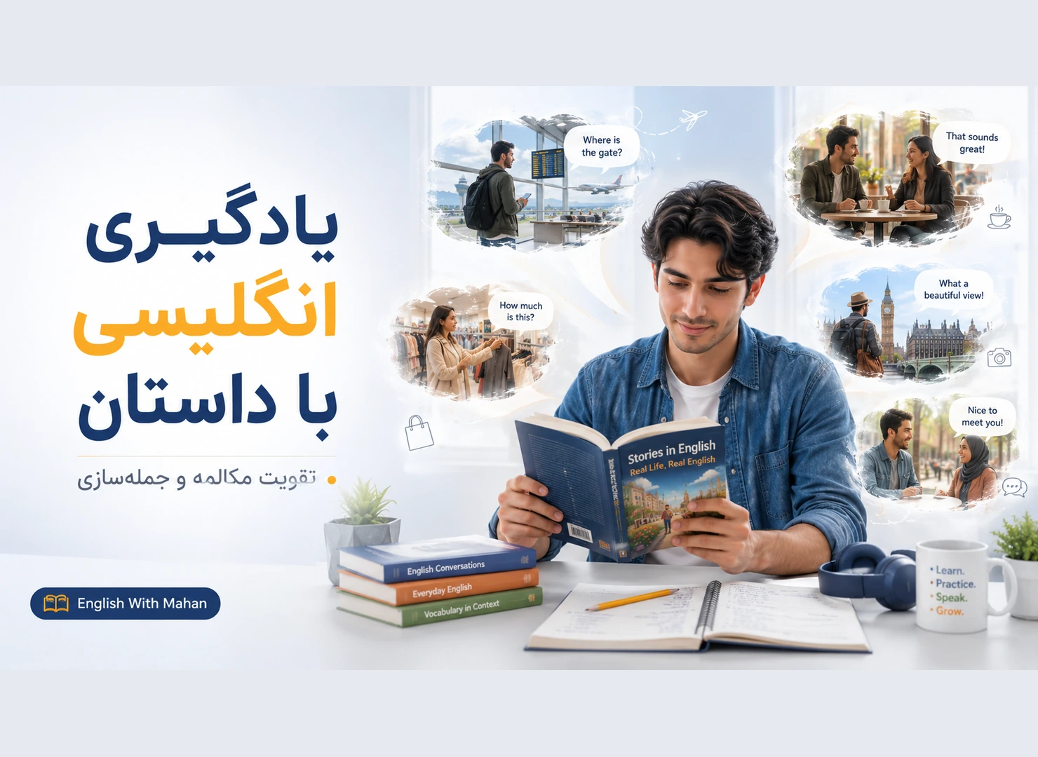 یادگیری زبان انگلیسی با داستان